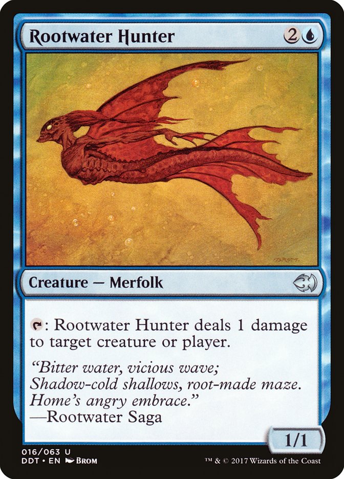 Rootwater Hunter [Duel Decks: Merfolk vs. Goblins] Magic: The Gathering