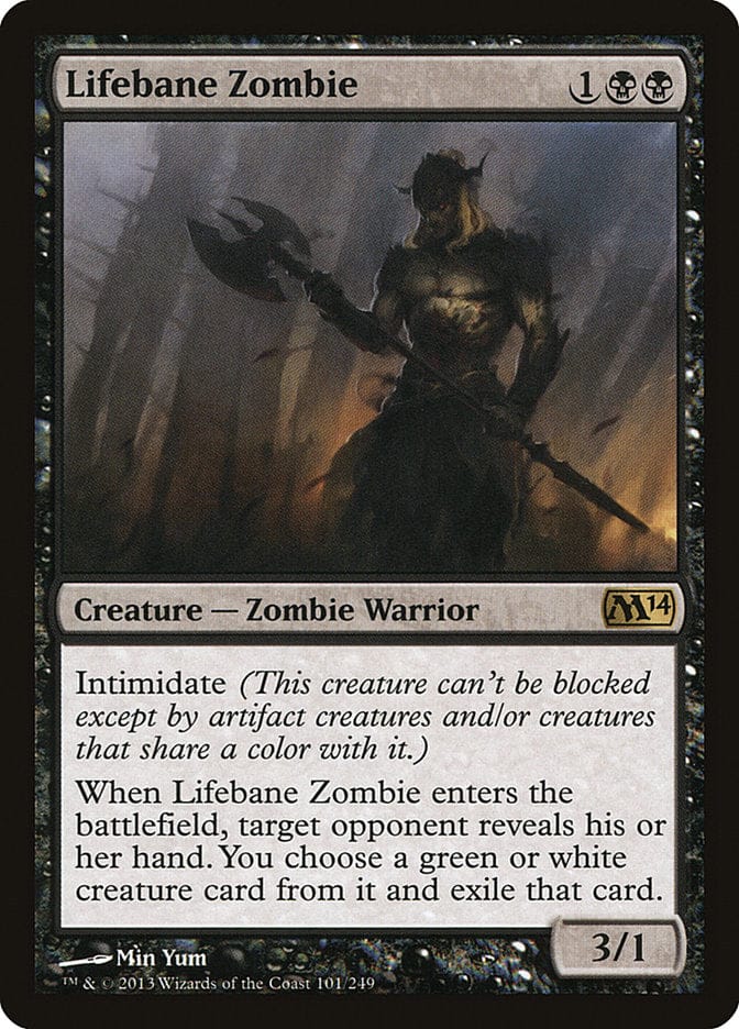 Lifebane Zombie [Magic 2014] Magic: The Gathering