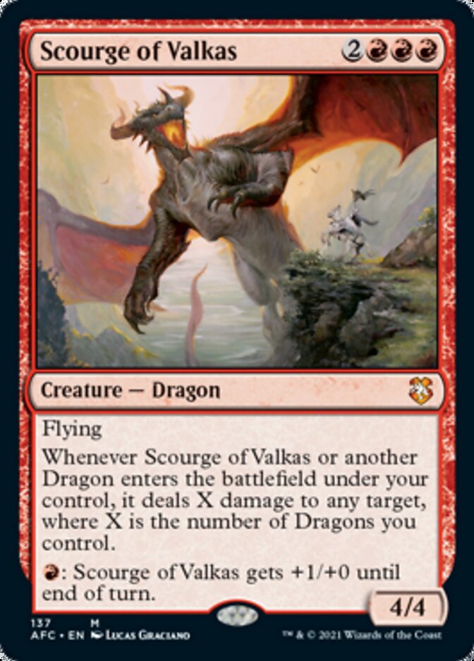 Scourge of Valkas [Dungeons & Dragons: Adventures in the Forgotten Realms Commander] Magic: The Gathering