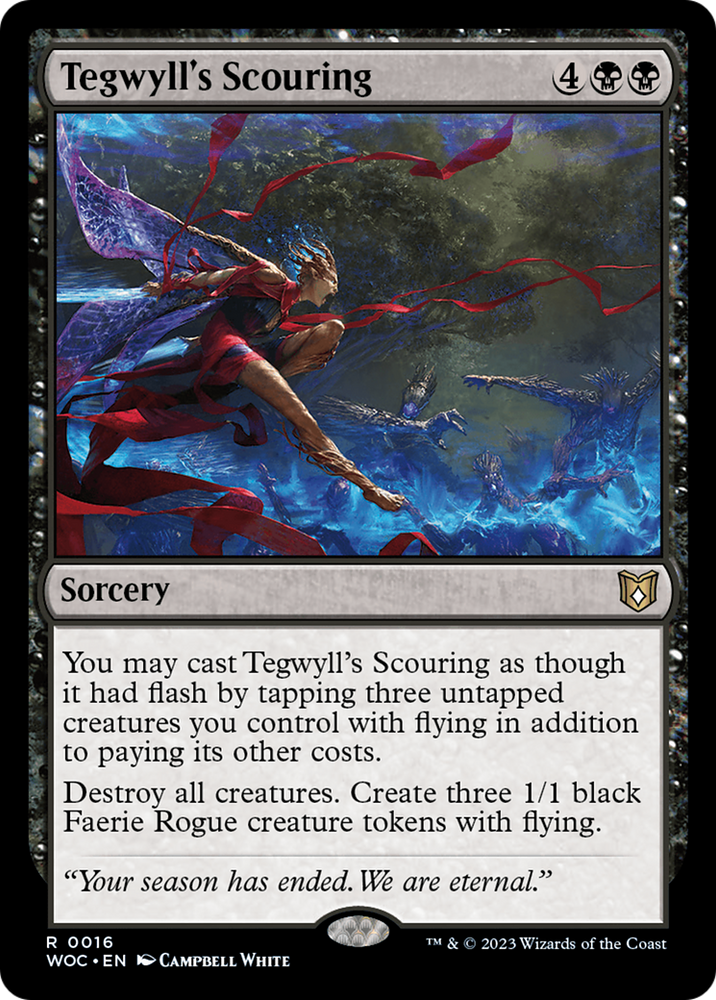 Tegwyll's Scouring [Wilds of Eldraine Commander] Magic: The Gathering