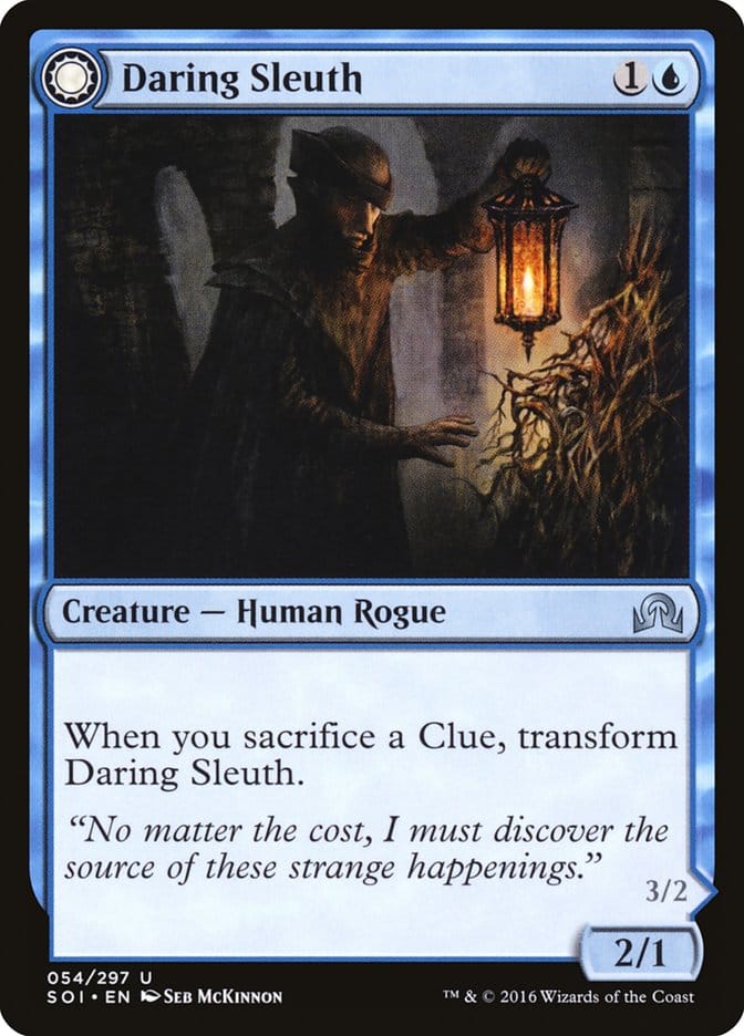 Daring Sleuth // Bearer of Overwhelming Truths [Shadows over Innistrad] Magic: The Gathering