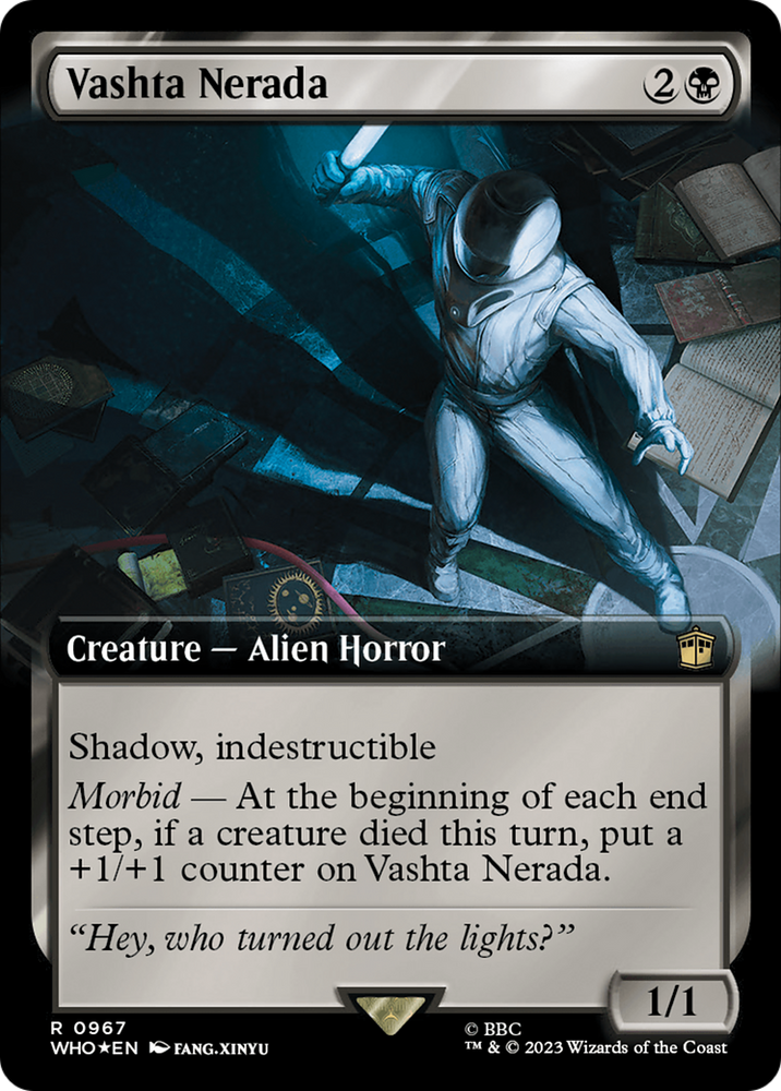 Vashta Nerada (Extended Art) (Surge Foil) [Doctor Who] Magic: The Gathering