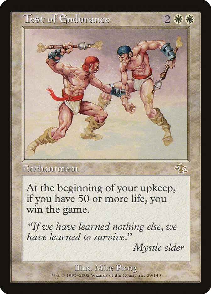 Test of Endurance [Judgment] Magic: The Gathering