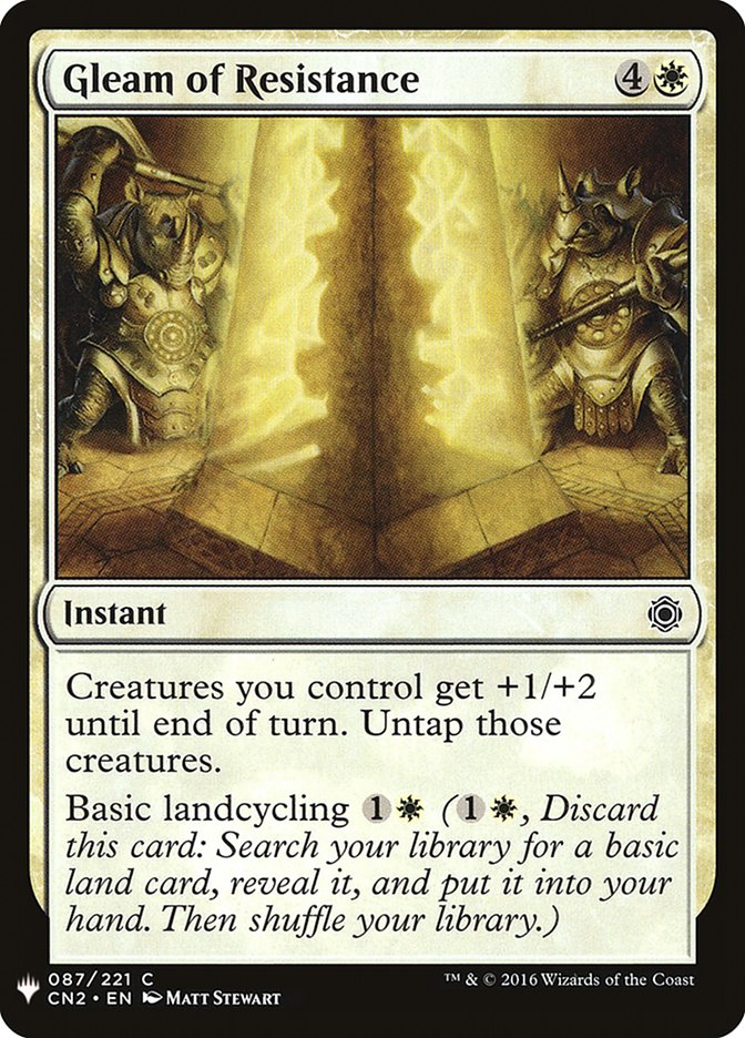 Gleam of Resistance [Mystery Booster] Magic: The Gathering
