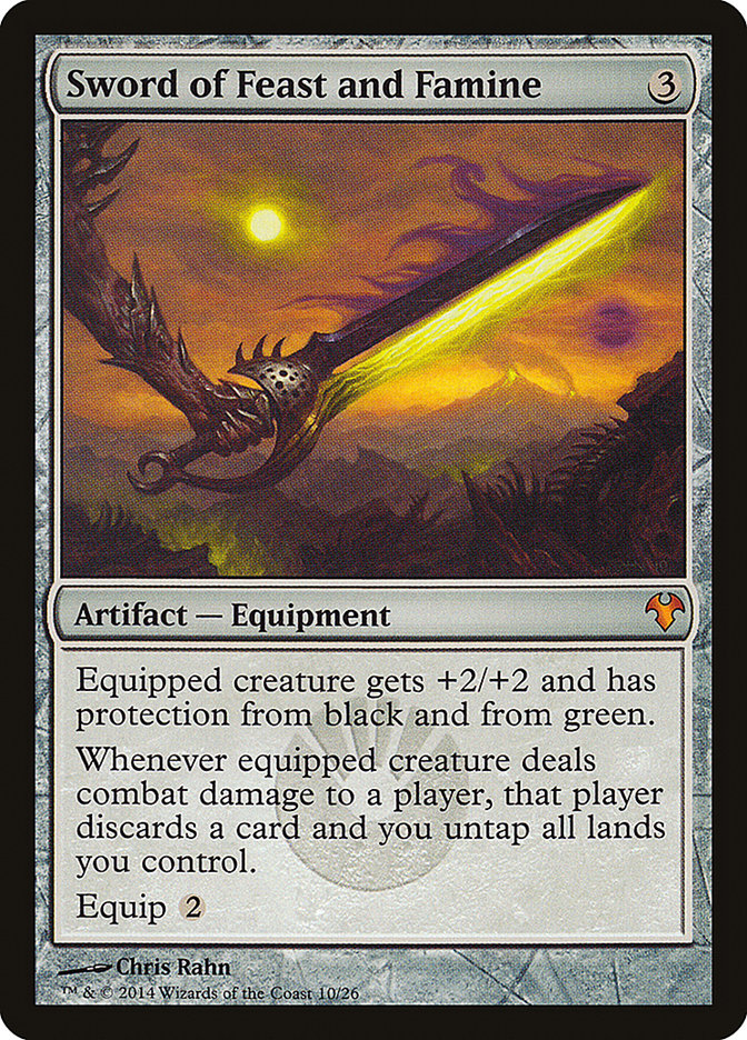 Sword of Feast and Famine [Modern Event Deck 2014] Magic: The Gathering