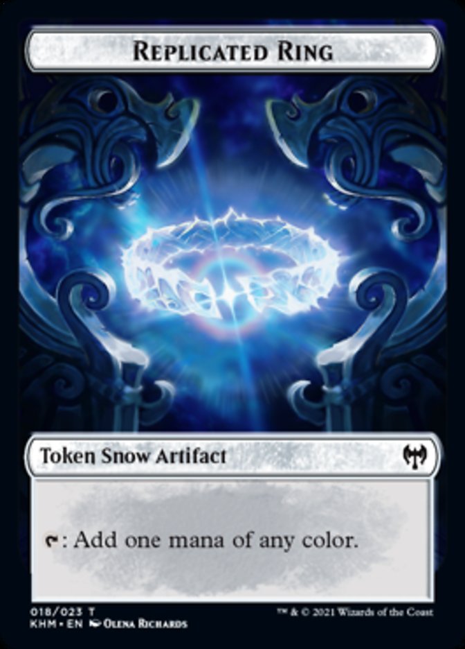 Replicated Ring Token [Kaldheim Tokens] Magic: The Gathering