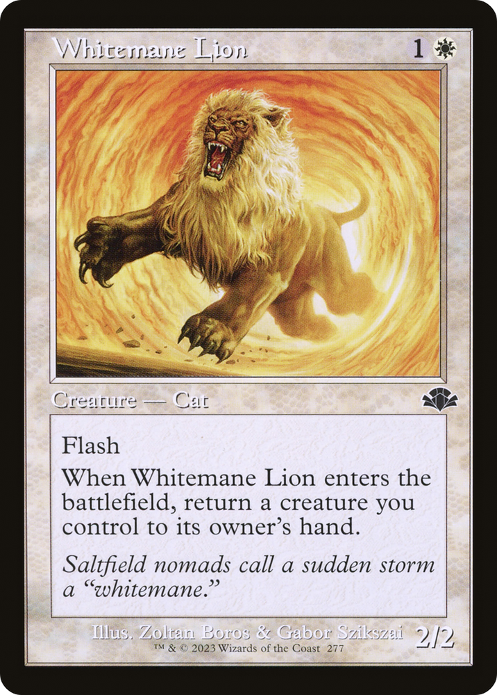 Whitemane Lion (Retro) [Dominaria Remastered] Magic: The Gathering