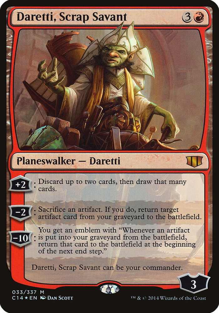 Daretti, Scrap Savant (Oversized) [Commander 2014 Oversized] Magic: The Gathering