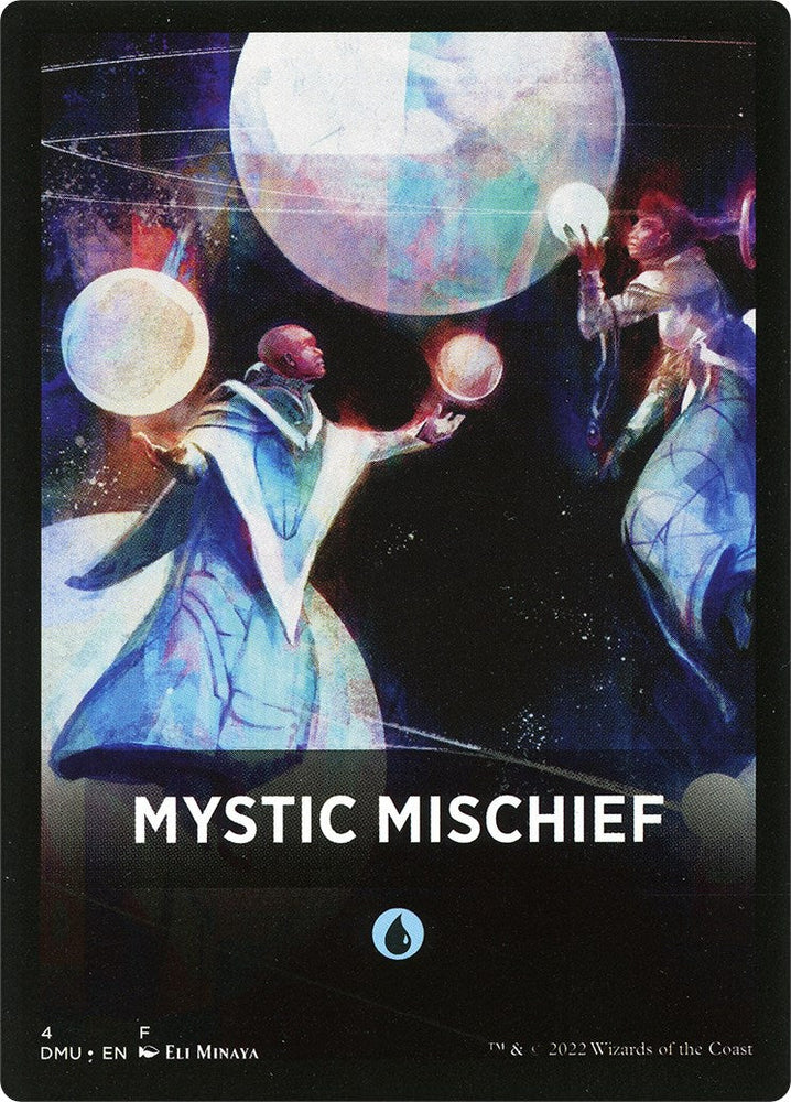 Mystic Mischief Theme Card [Dominaria United Tokens] Magic: The Gathering