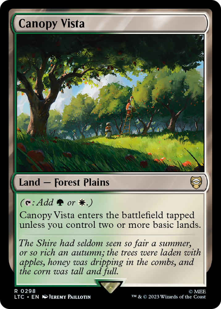 Canopy Vista [The Lord of the Rings: Tales of Middle-Earth Commander] Magic: The Gathering