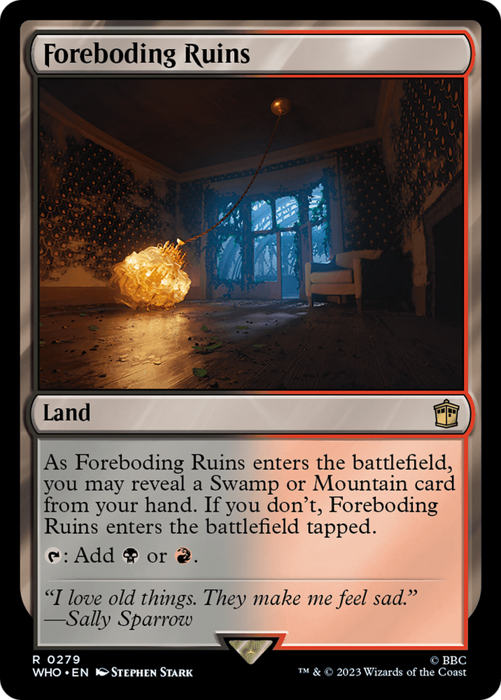 Foreboding Ruins [Doctor Who] Magic: The Gathering
