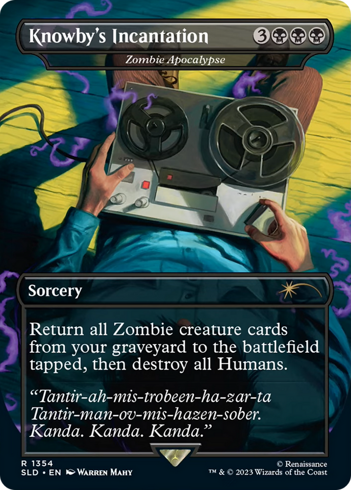 Knowby's Incantation - Zombie Apocalypse [Secret Lair Drop Series] Magic: The Gathering