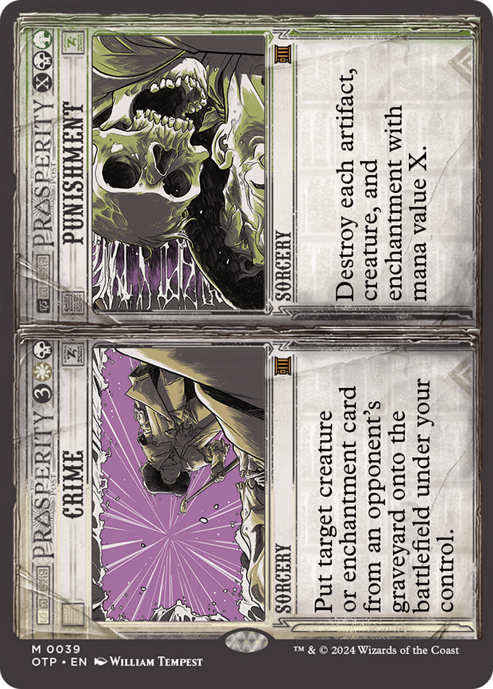 Crime // Punishment [Outlaws of Thunder Junction: Breaking News] Magic: The Gathering