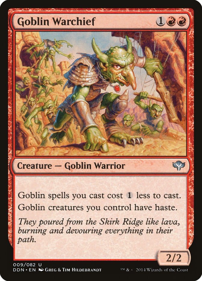 Goblin Warchief [Duel Decks: Speed vs. Cunning] Magic: The Gathering