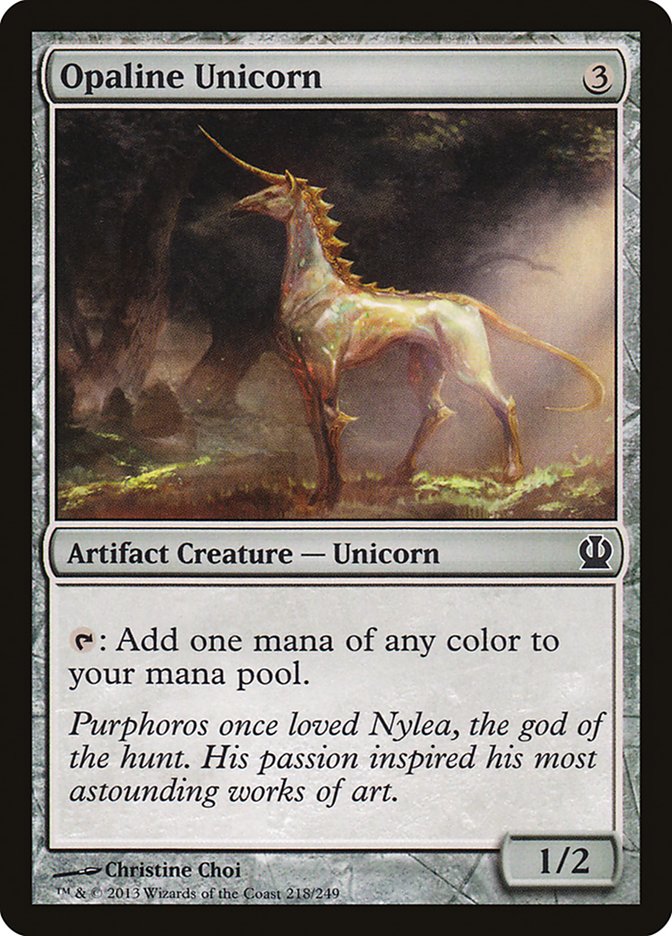Opaline Unicorn [Theros] Magic: The Gathering