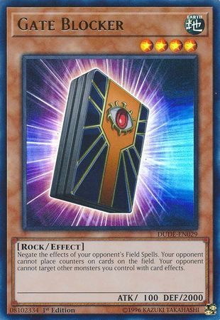 Gate Blocker [DUDE-EN029] Ultra Rare - Yugioh Cards For Your TCG Needs!