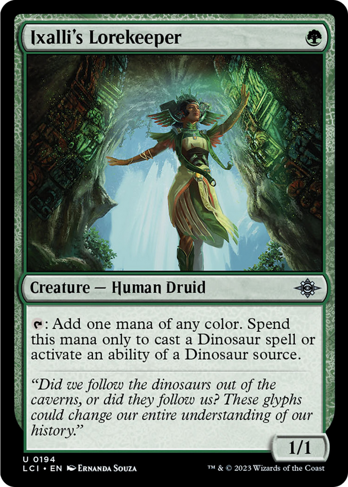 Ixalli's Lorekeeper [The Lost Caverns of Ixalan] Magic: The Gathering