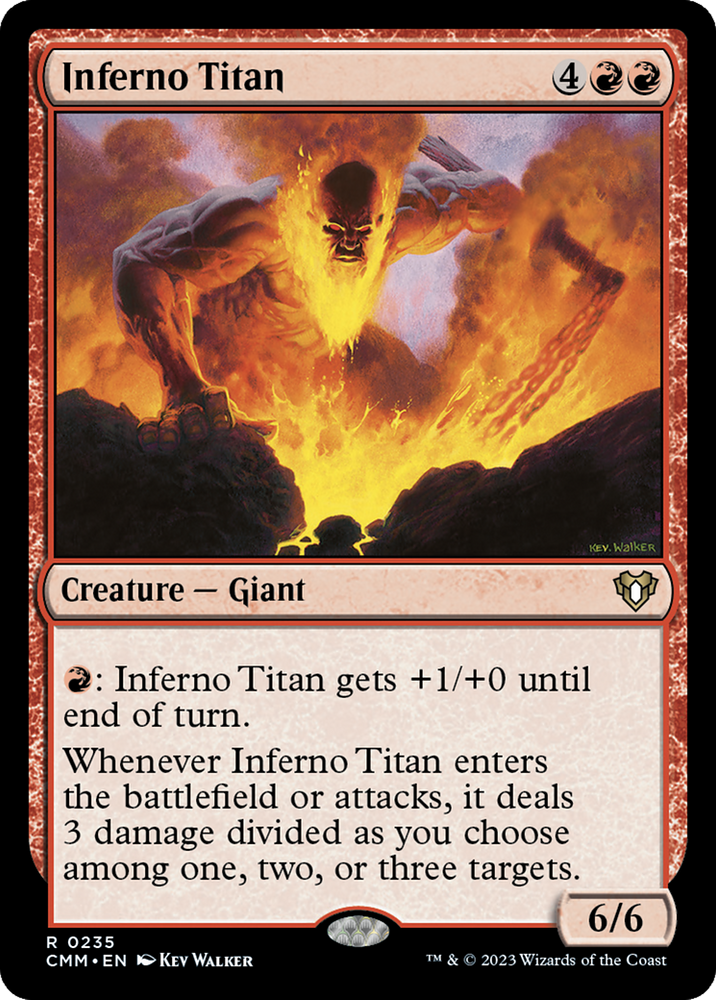 Inferno Titan [Commander Masters] Magic: The Gathering
