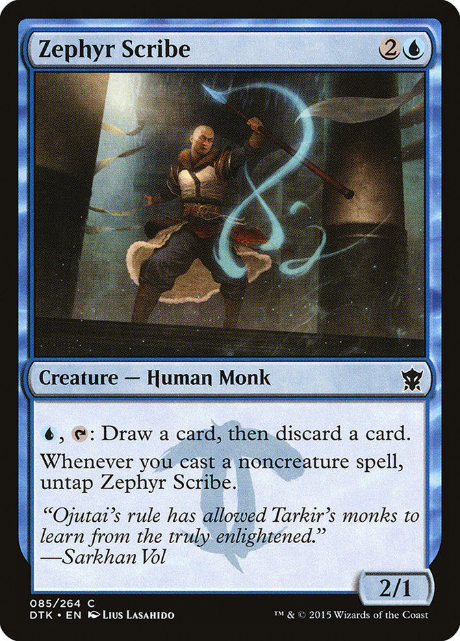 Zephyr Scribe [Dragons of Tarkir] Magic: The Gathering