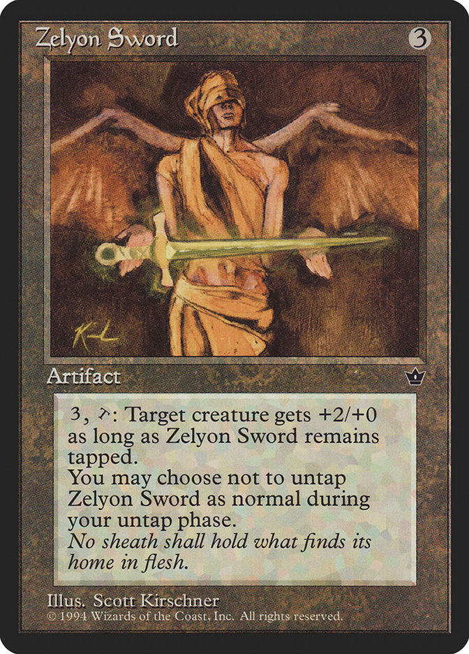Zelyon Sword [Fallen Empires] Magic: The Gathering