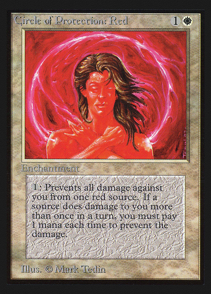 Circle of Protection: Red [International Collectors' Edition] Magic: The Gathering