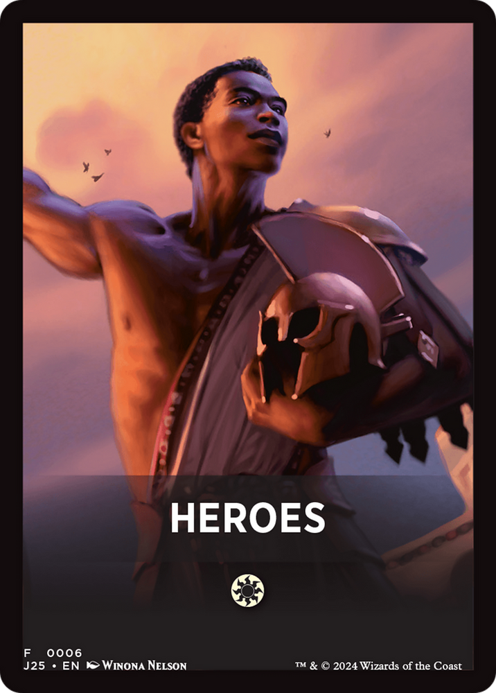 Heroes Theme Card [Foundations Jumpstart Front Cards] Magic: The Gathering