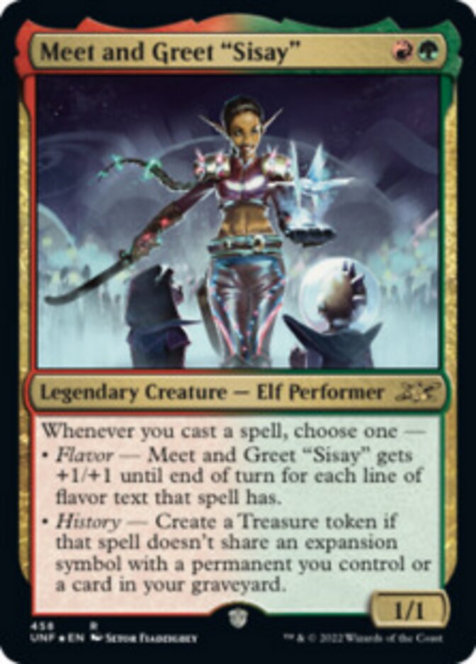 Meet and Greet "Sisay" (Galaxy Foil) [Unfinity] Magic: The Gathering