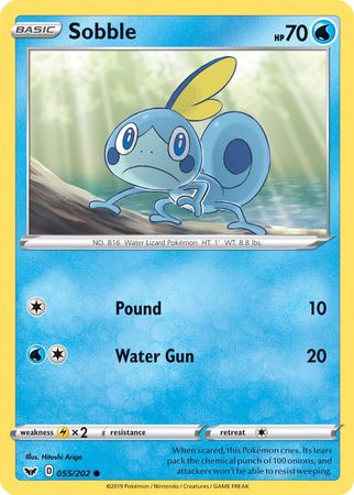 Sobble (055/202) (Premium Collection) [Sword & Shield: Base Set] Pokémon