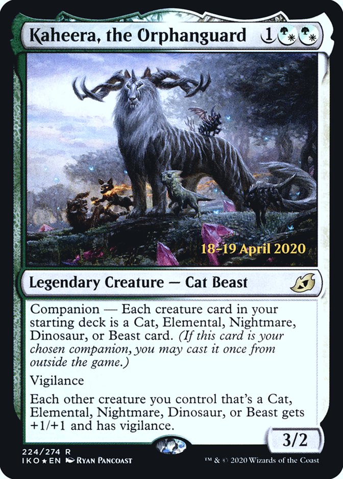 Kaheera, the Orphanguard [Ikoria: Lair of Behemoths Prerelease Promos] Magic: The Gathering