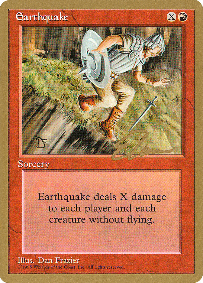 Earthquake (Eric Tam) [Pro Tour Collector Set] Magic: The Gathering