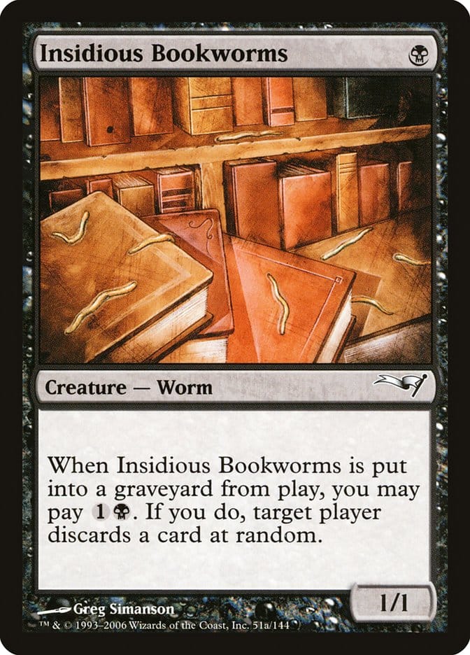 Insidious Bookworms [Coldsnap Theme Decks] Magic: The Gathering