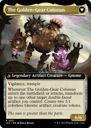 Tetzin, Gnome Champion // The Golden-Gear Colossus (Extended Art) [The Lost Caverns of Ixalan Commander] Magic: The Gathering