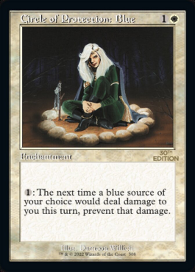 Circle of Protection: Blue (Retro) [30th Anniversary Edition] Magic: The Gathering