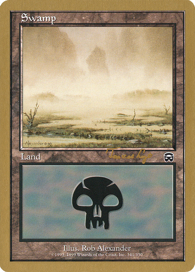 Swamp (tvdl341) (Tom van de Logt) [World Championship Decks 2001] Magic: The Gathering