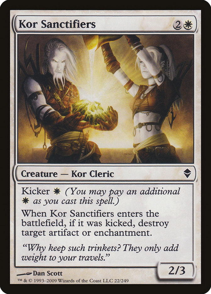 Kor Sanctifiers [Zendikar] Magic: The Gathering