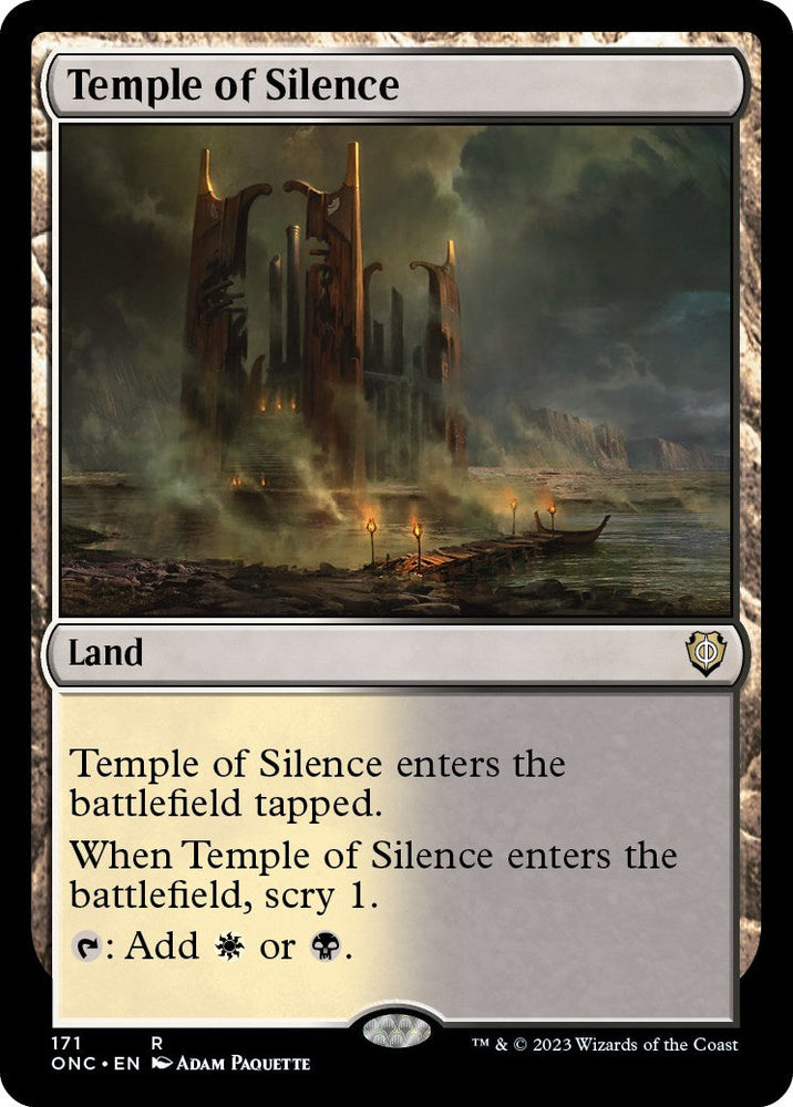 Temple of Silence [Phyrexia: All Will Be One Commander] Magic: The Gathering