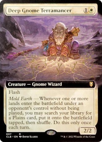 Deep Gnome Terramancer (Extended Art) [Commander Legends: Battle for Baldur's Gate] Magic: The Gathering