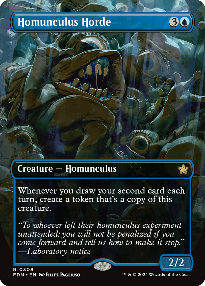 Homunculus Horde (Borderless) [Foundations] Magic: The Gathering