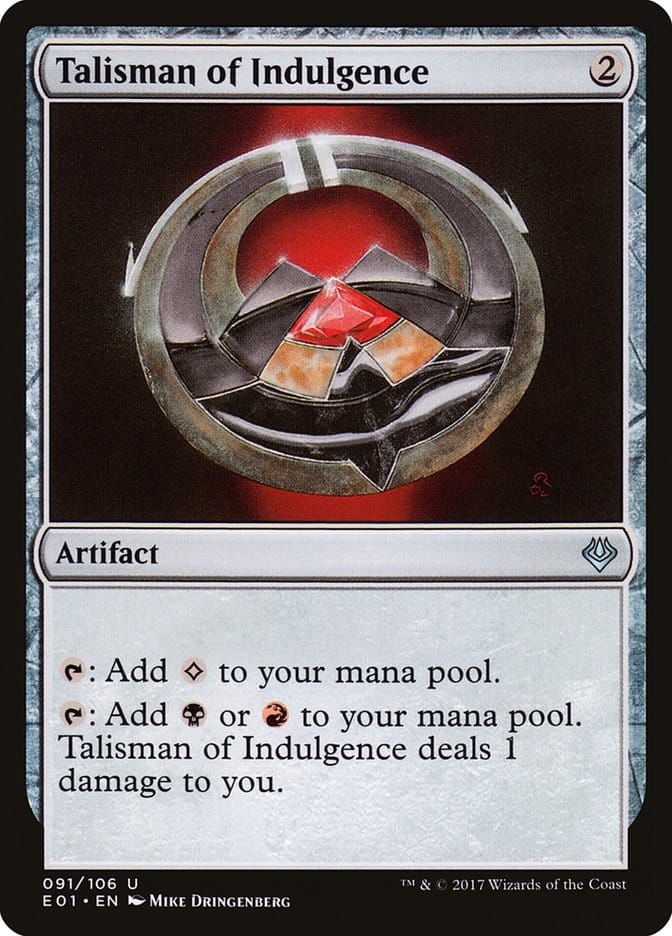Talisman of Indulgence [Archenemy: Nicol Bolas] Magic: The Gathering
