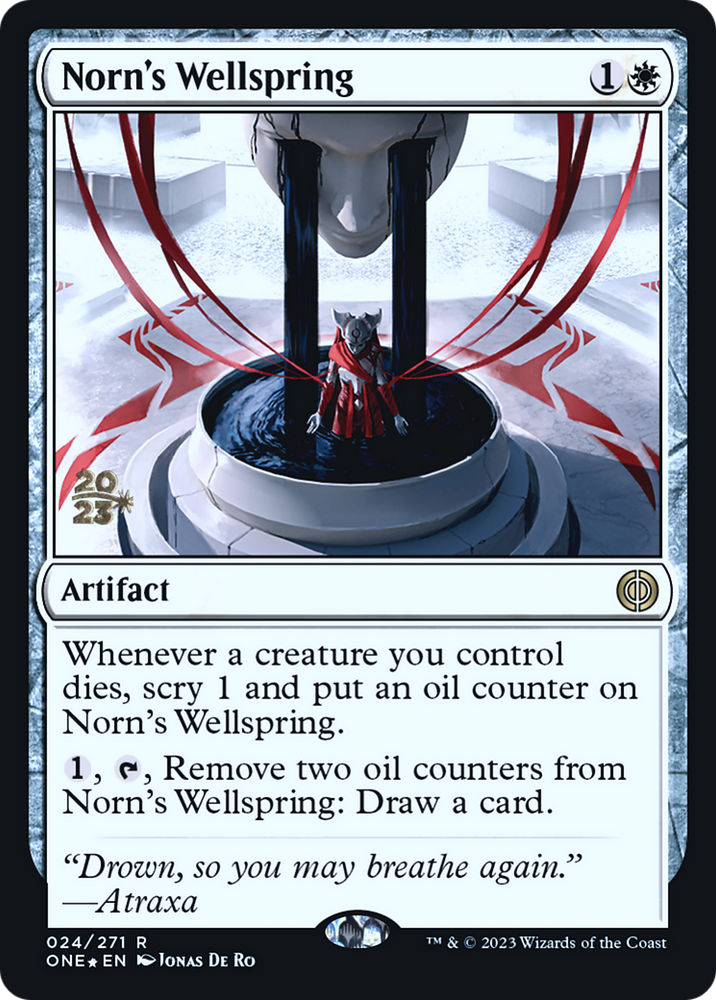 Norn's Wellspring [Phyrexia: All Will Be One Prerelease Promos] Magic: The Gathering