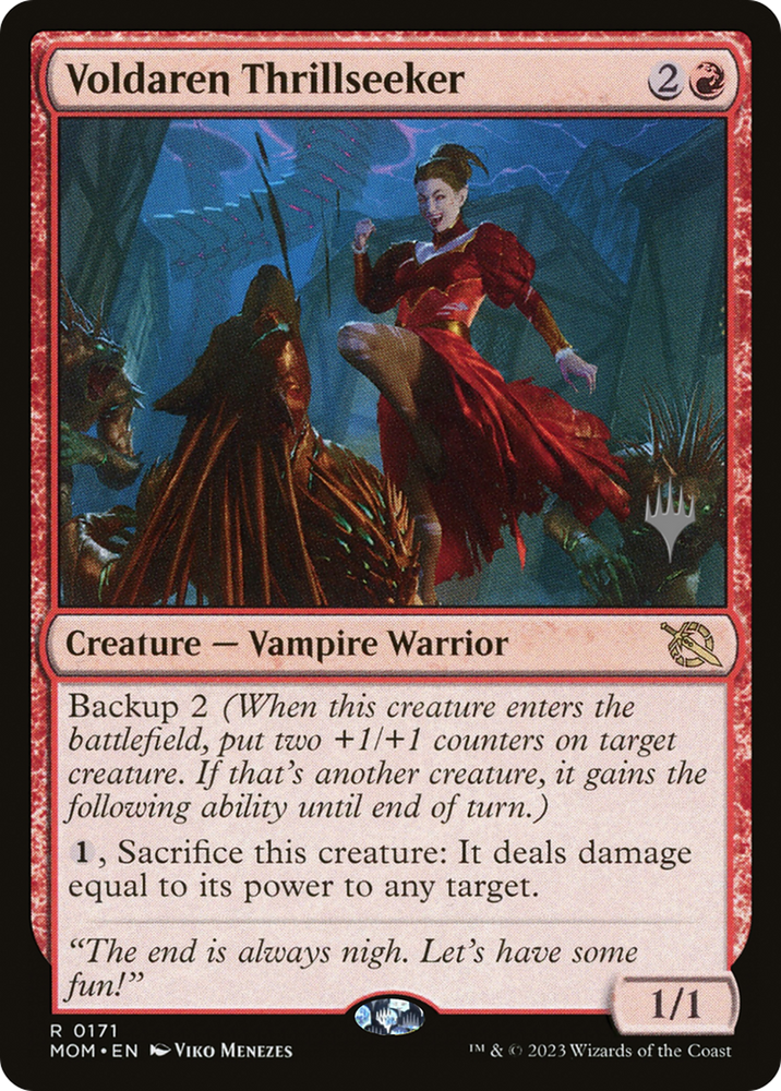Voldaren Thrillseeker (Promo Pack) [March of the Machine Promos] Magic: The Gathering