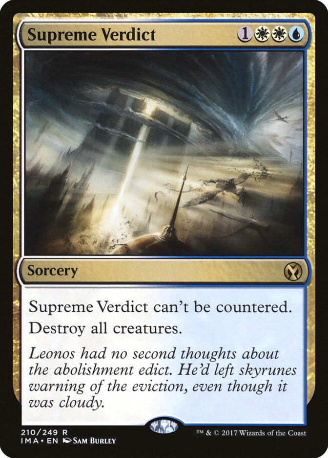Supreme Verdict [Iconic Masters] Magic: The Gathering