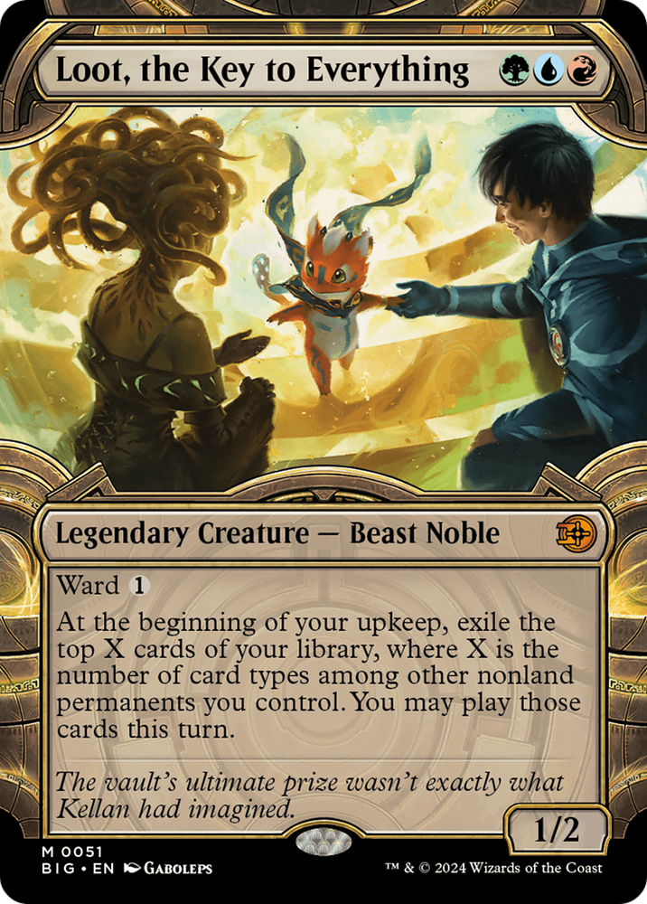 Loot, the Key to Everything (Showcase) [Outlaws of Thunder Junction: The Big Score] Magic: The Gathering