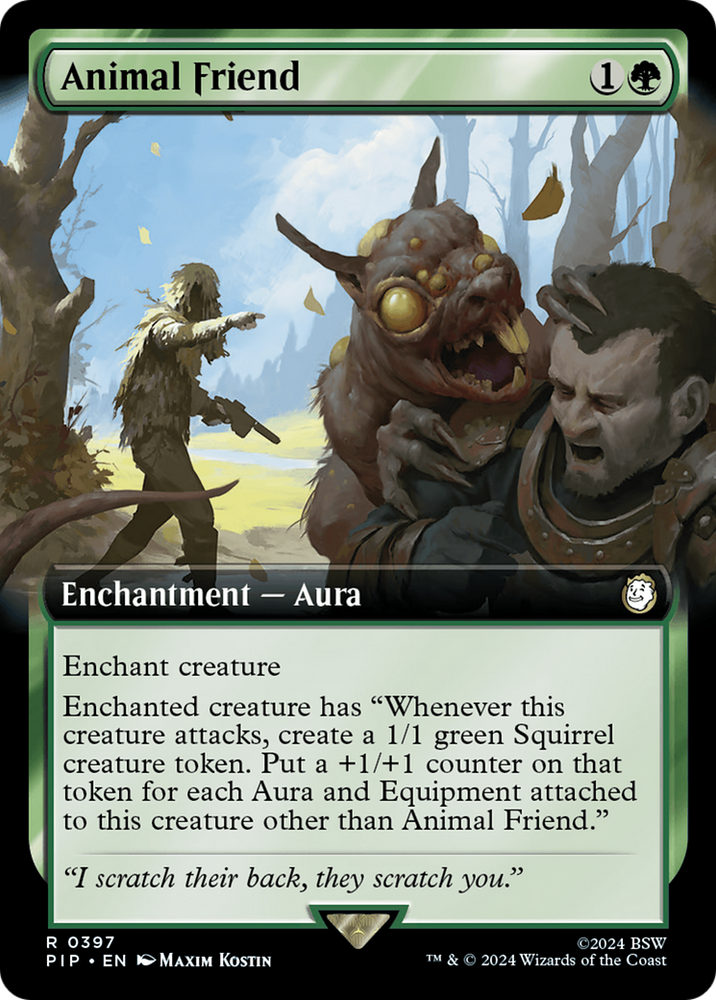 Animal Friend (Extended Art) [Fallout] Magic: The Gathering