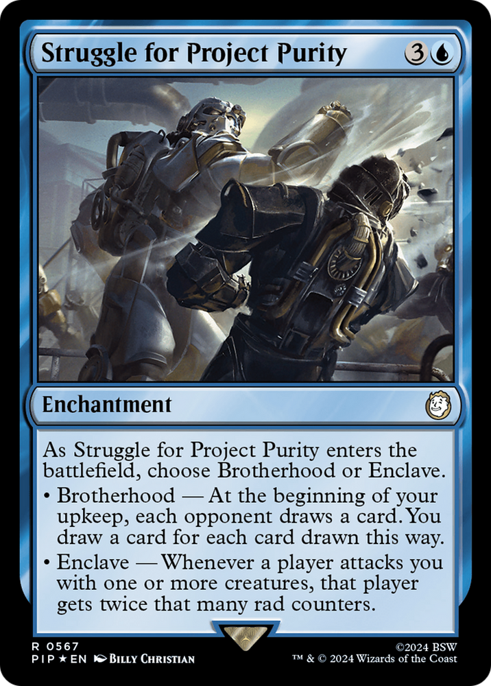 Struggle for Project Purity (Surge Foil) [Fallout] Magic: The Gathering