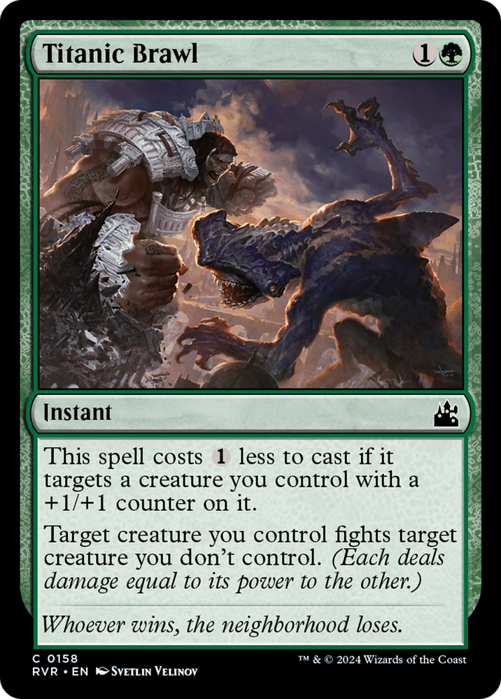 Titanic Brawl [Ravnica Remastered] Magic: The Gathering