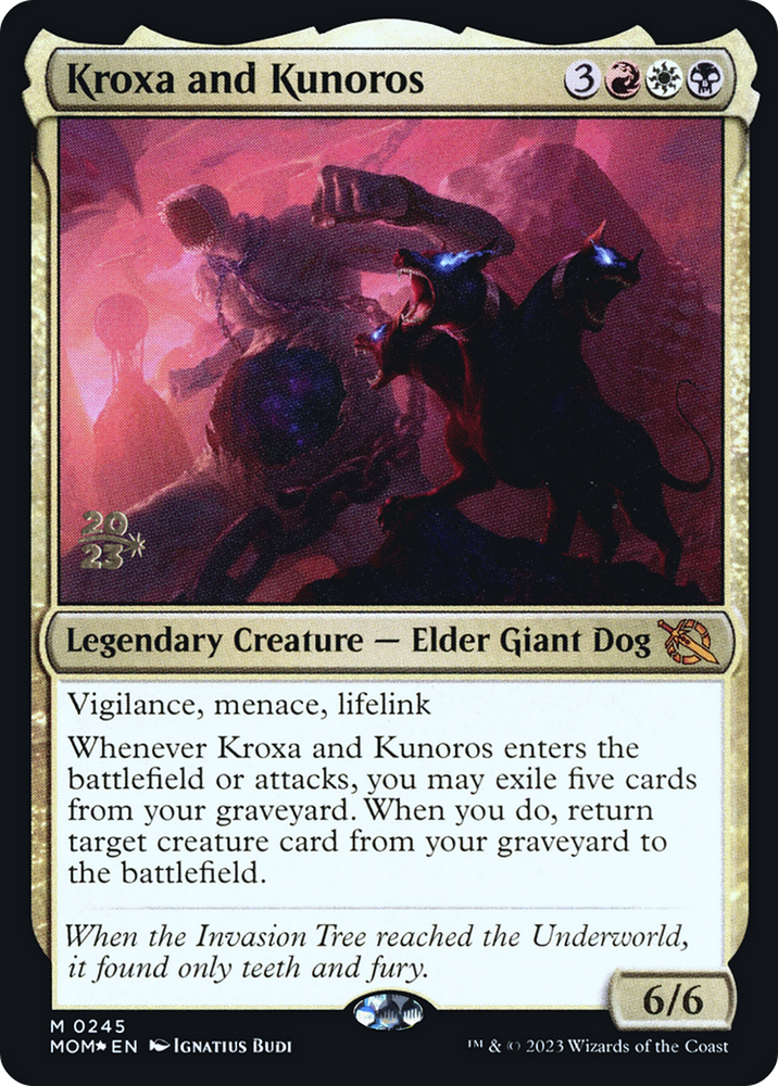 Kroxa and Kunoros [March of the Machine Prerelease Promos] Magic: The Gathering