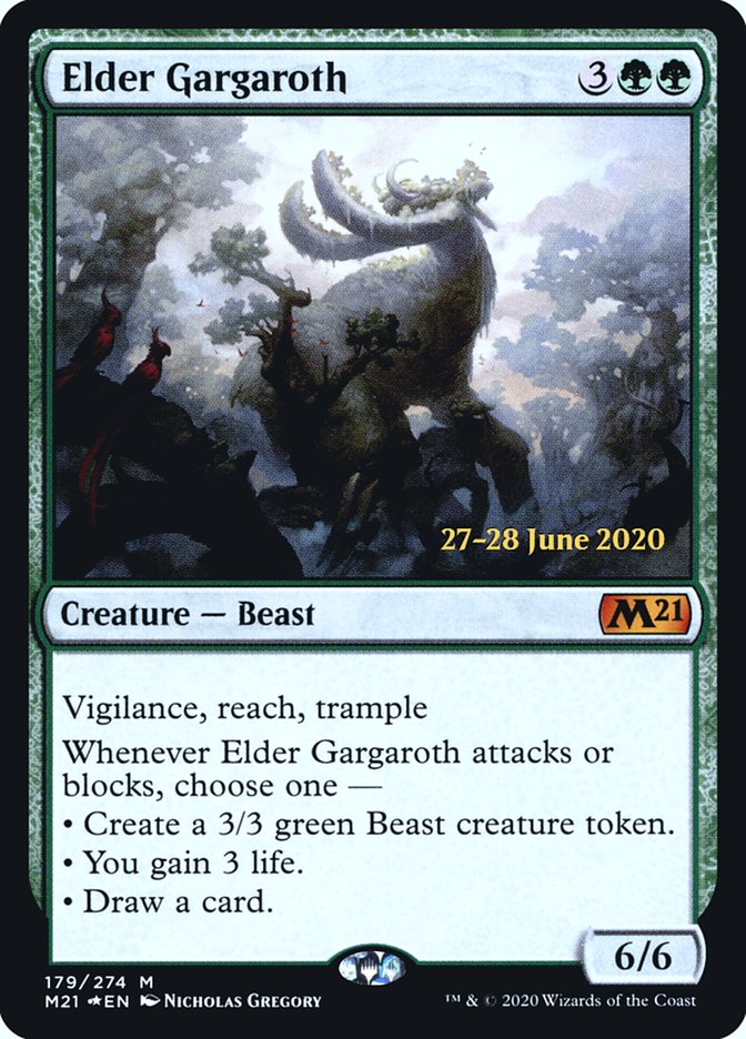 Elder Gargaroth [Core Set 2021 Prerelease Promos] Magic: The Gathering