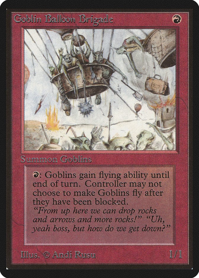 Goblin Balloon Brigade [Beta Edition] Magic: The Gathering