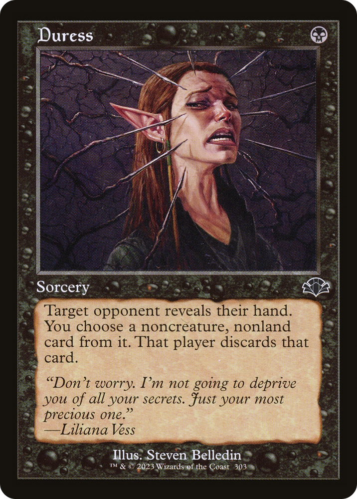 Duress (Retro) [Dominaria Remastered] Magic: The Gathering